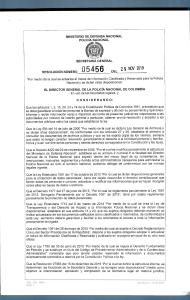 resolucion 05456 del 29112019 por la cual se actualiza el indice de informacion clasificada y rervada de la ponal 