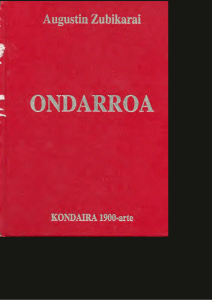 Ondarroa: Kondaira 1900-arte - Augustin Zubikarai