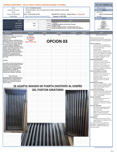 Presupuesto Porton Giratorio Opcion 03