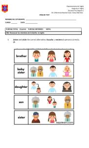 first grade test Unit Family