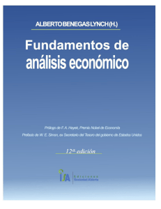 Fundamentos de Analisis Economico  Alberto Benegas Lynch 