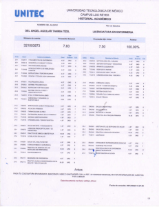 HISTORIAL ACADEMICO