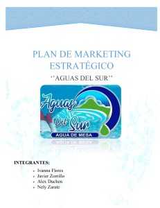 Plan de Marketing Estrategico ''Aguas del Sur''