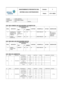 MANTENIMIENTO PREVENTIVO DEL SISTEMA AGUA CONTRAINCEDIO 1