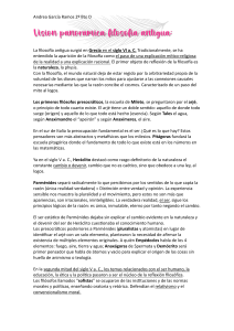 Filosof&iacute;a Antigua: Resumen Presocr&aacute;ticos a Plat&oacute;n