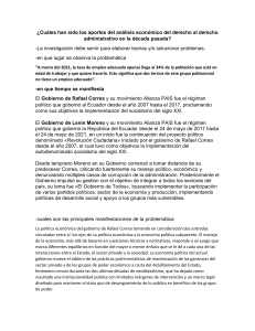 ANALISIS ECONOMICO DERECHO ADMINISTRATIVO EN LA DECADA PASADA