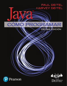 Cómo programar en Java, 10ma Edición - Paul Deitel-LIBROSVIRTUAL