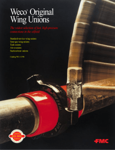 FMC Weco Wing Union Catalog