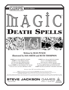 GURPS 4th - Magic - Death Spells