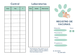 Tarjeta de vacuna