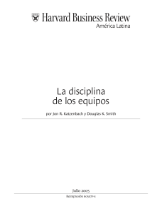 LA DICIPLINA DE  LOS EQUIPOS