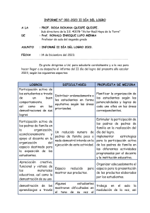 INFORME DIA DEL LOGRO VICTOR RAUL HAYA DE LA TORRE