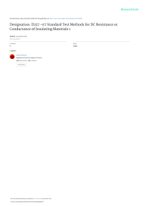 ASTM-D257 resistance meas