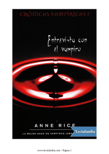 Entrevista con el vampiro - Anne Rice