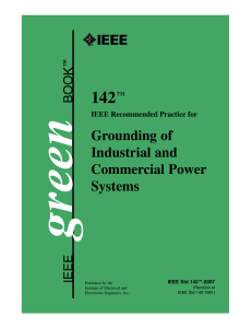 IEEE Std 142-2007 Grounding of Industrial and Commercial Power Systems - Green book