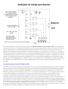 Analizador de Voltaje para Baterías