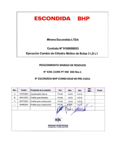 PROCEDIMIENTO MANEJO DE RESIDUOS a