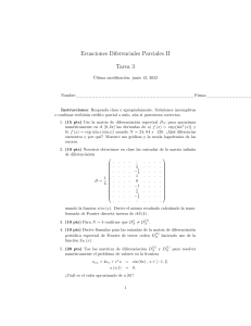 Ecuaciones Diferenciales Parciales - Transformada Rapida de Fourier