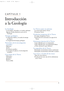 Ciencias de la Tierra. Una introducción a la geología física capitulo 1 clase 2