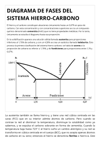 DIAGRAMA DE FASES DEL SISTEMA HIERRO-CARBONO