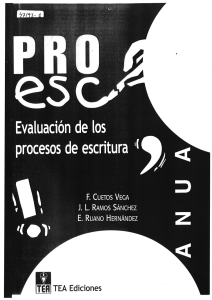 PROESC - Evaluación de los procesos de escritura