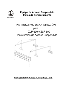 COSMO - Manual de Operacion Equipo de Acceso Suspendido Instalado Temporalmente