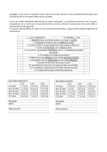 Protocolo y administración Memoria logica de Signoret