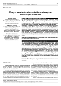 Riesgos asociados al uso de Benzodiacepinas