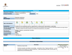 ETICA NAT Y SOC PDA ESPECIES ENDEMICAS