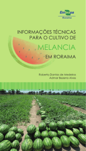 CARTILHA CULTIVO DA MELANCIA