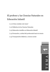 Ciencias Naturales en Educación Infantil