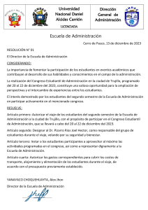 RESOLUCION DE ADMINISTRACION TAREA