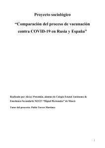 Comparación del proceso de vacunación contra COVID-19 en Rusia y España