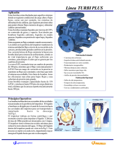 Bombas Turbina TURBI PLUS: Aplicaciones y Especificaciones