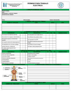 permiso para trabajo electrico