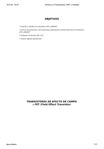 Informe 3 (Transistores JFET y Mosfet)