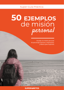 50 ejemplos de misión personal