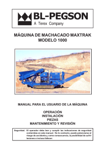 Maxtrak 1000 Manual de usuario Modelo Nuevo Motor C9 (Español)