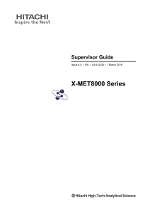 5103251 60 XMET8000 Series Supervisor Guide EN