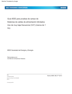 Guía IEEE: Pruebas de Cables VLF