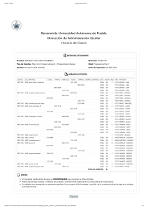 Horario de Cursos