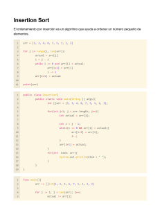 Insertion Sort