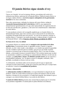 El jamón ibérico sigue siendo el rey