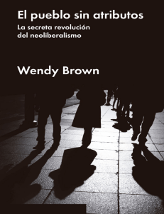 Wendy Brown El pueblo sin atributos La s