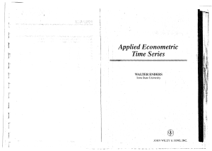 Enders - Applied Econometric Time Series