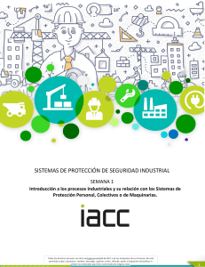 Introduccion a los procesos Industriales y su relacion con los Sistemas de  Proteccion Personal, Colectivos o de Maquinarias. 