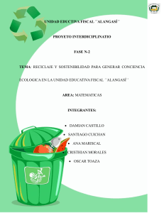 PROYECTOS sobre el reciclaje