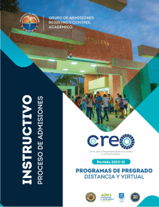 INSTRUCTIVO PROGRAMAS DE PREGRADO CREO 2023-II