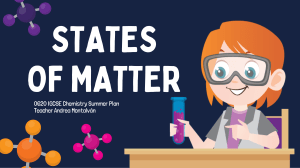 Colorful and Fun Science Presentation - States of Matter Chemistry