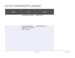 RUTAS TRANSPORTE URBANO